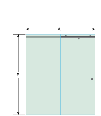 Left Open Quadro Sliding Shower Door