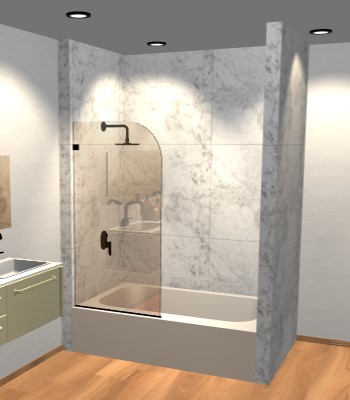 Build A Custom Glass Bathtub Door Dulles Glass And Mirror