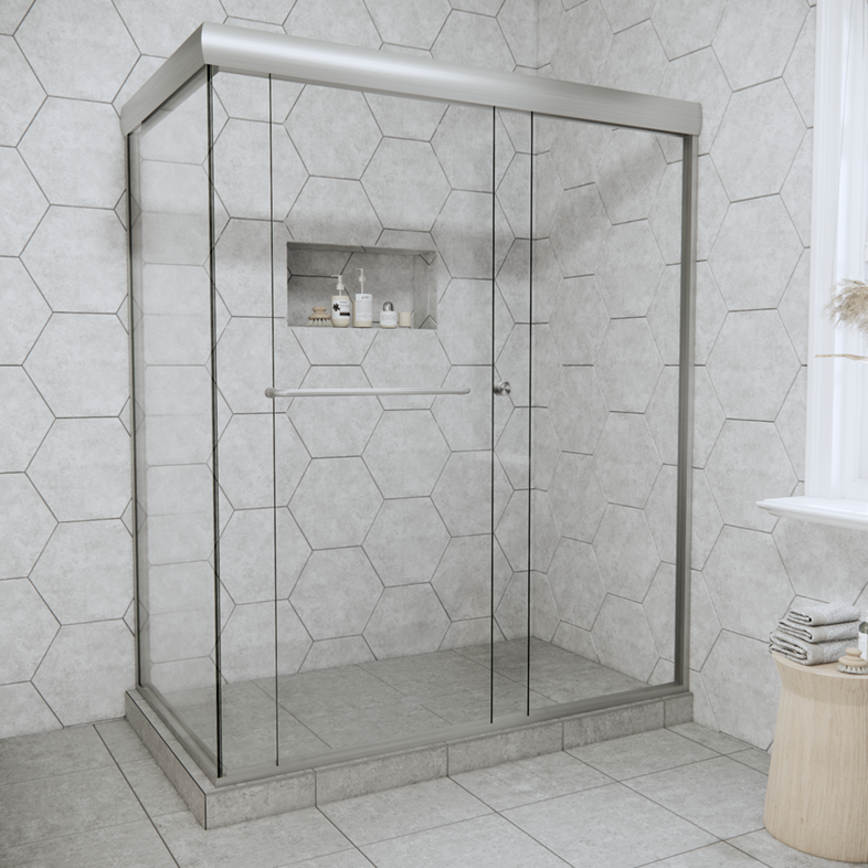 Linear Bypass Corner Sliding Shower Door