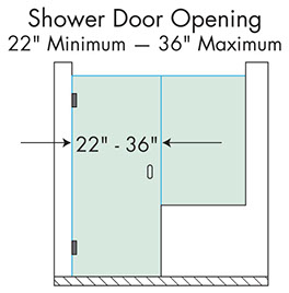 Knee Wall Shower Door