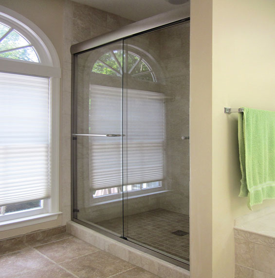 Semi Frameless Sliding Shower Doors Dulles Glass