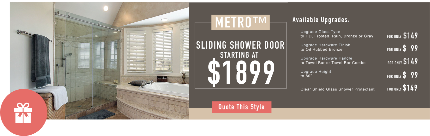 Metro Sliding Shower Doors Promo
