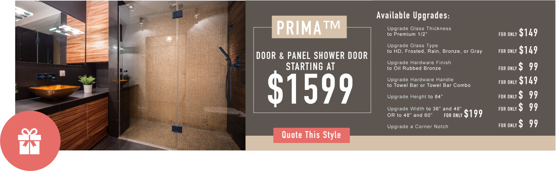 Door and Panel Shower Doors Promo